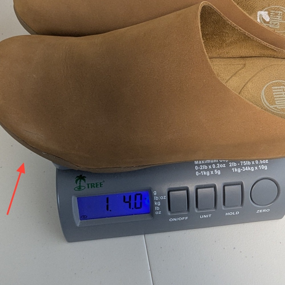 FitFlop Shuv Clogs Tan Nubuck Suede Minimalist Mules Size 11 - Picture 11 of 12